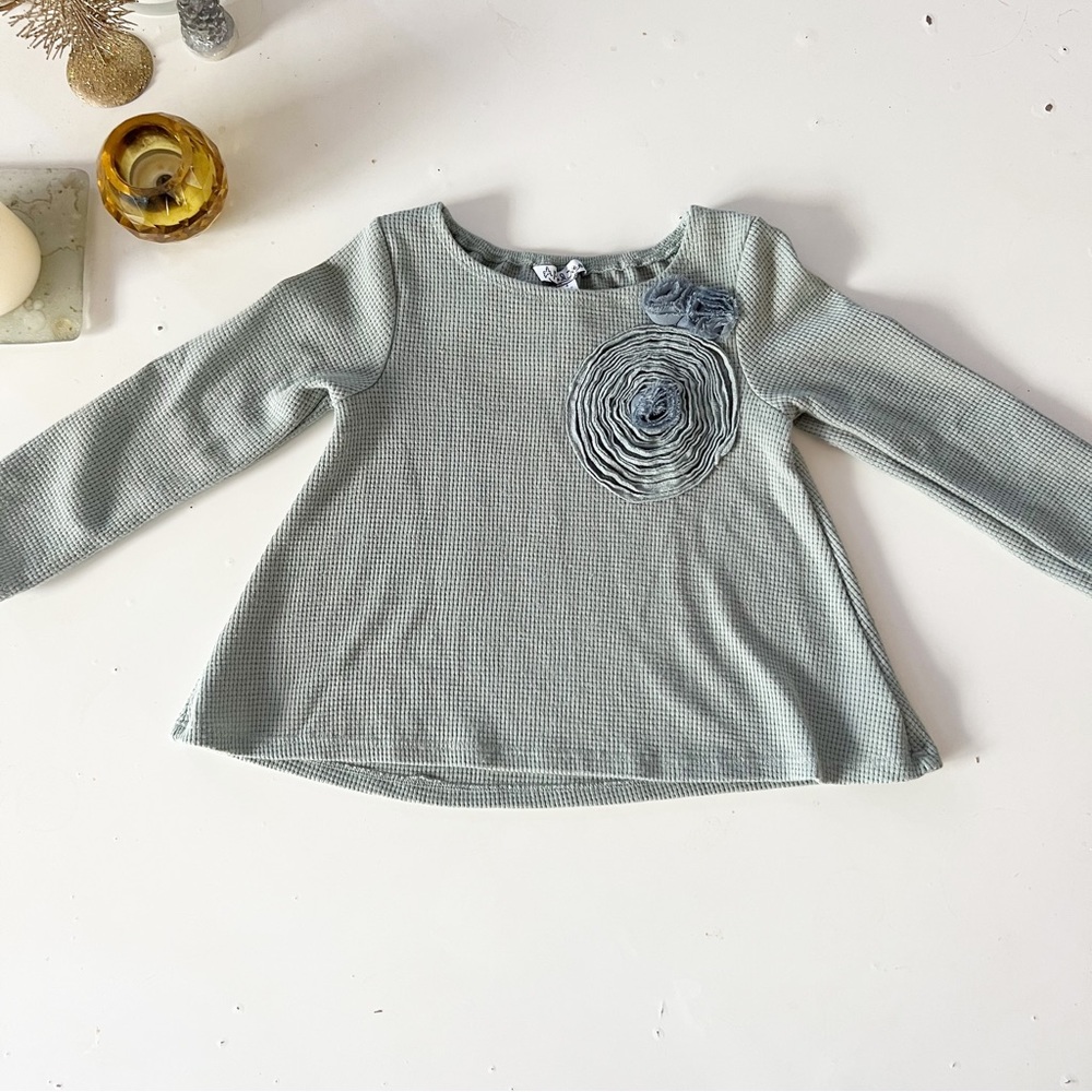 Pippa & Julie Knit Top With Flower Appliqué